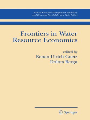 cover image of Frontiers in Water Resource Economics
